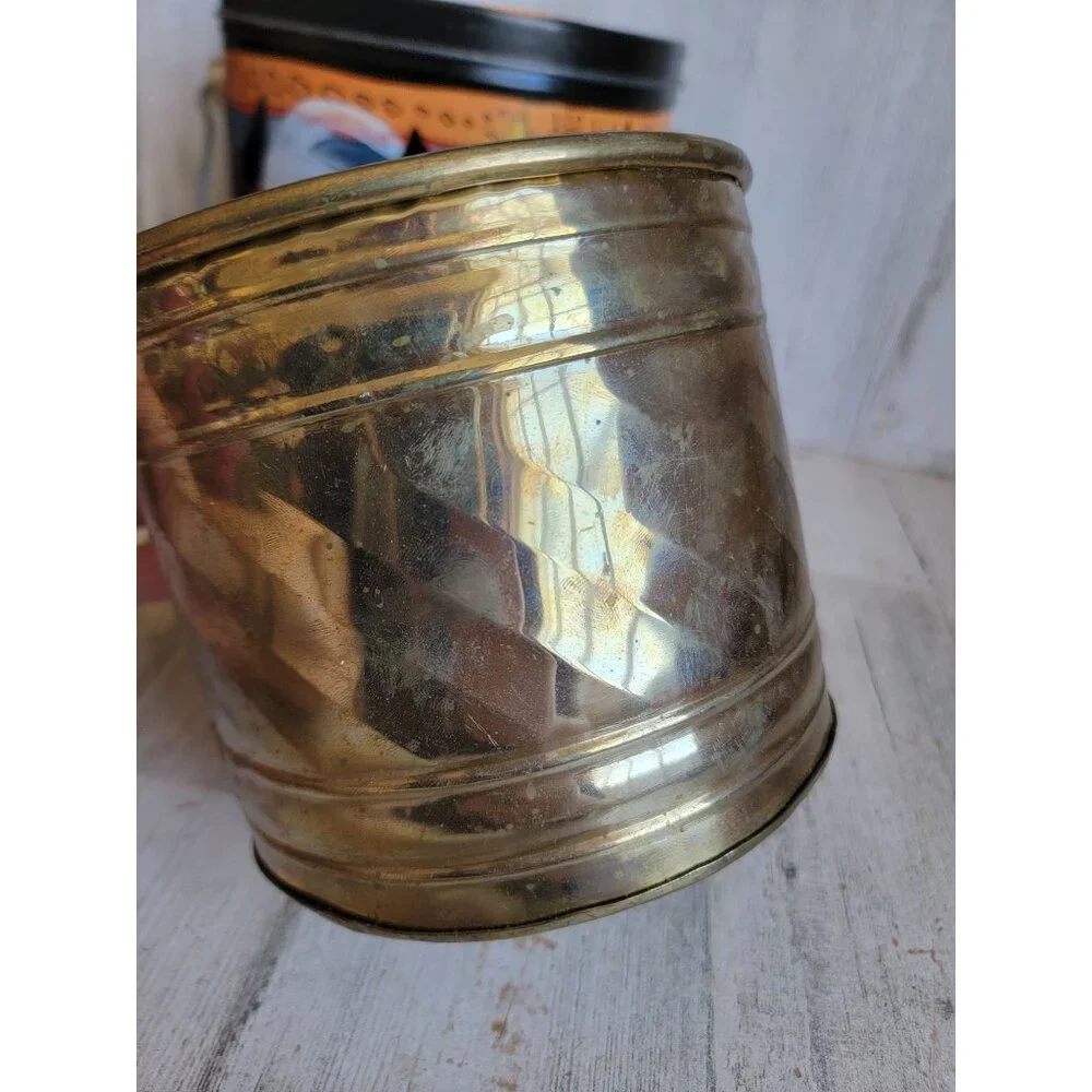 Vintage‎ witch metal bucket set Halloween home decor